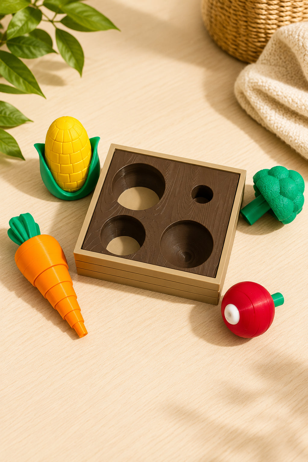 3D Printed Vegetable Sorting Toy
