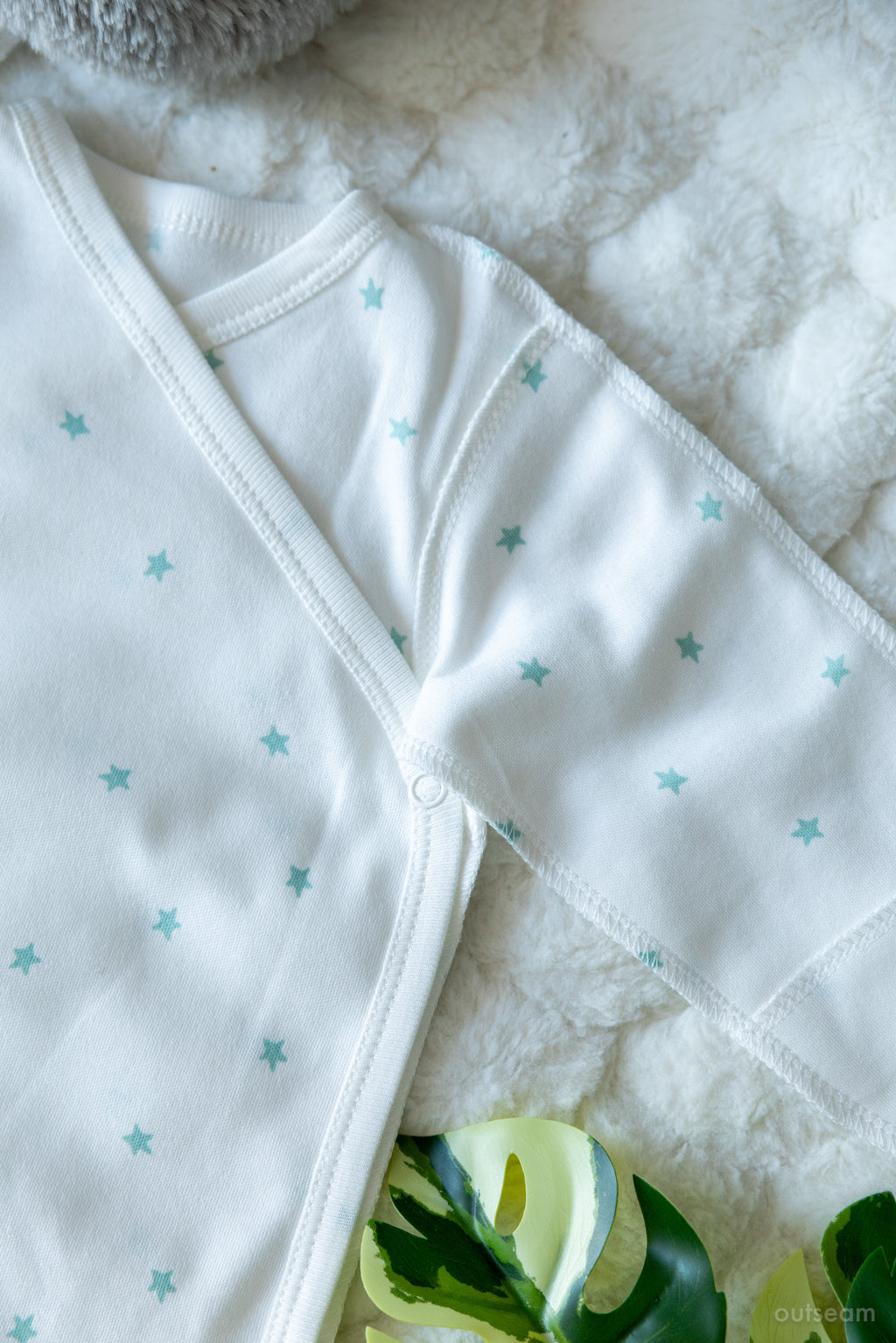 Outseam Bodysuit Mint Stars — detail view 3